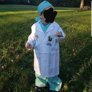 Doctor costume, also has stethoscope